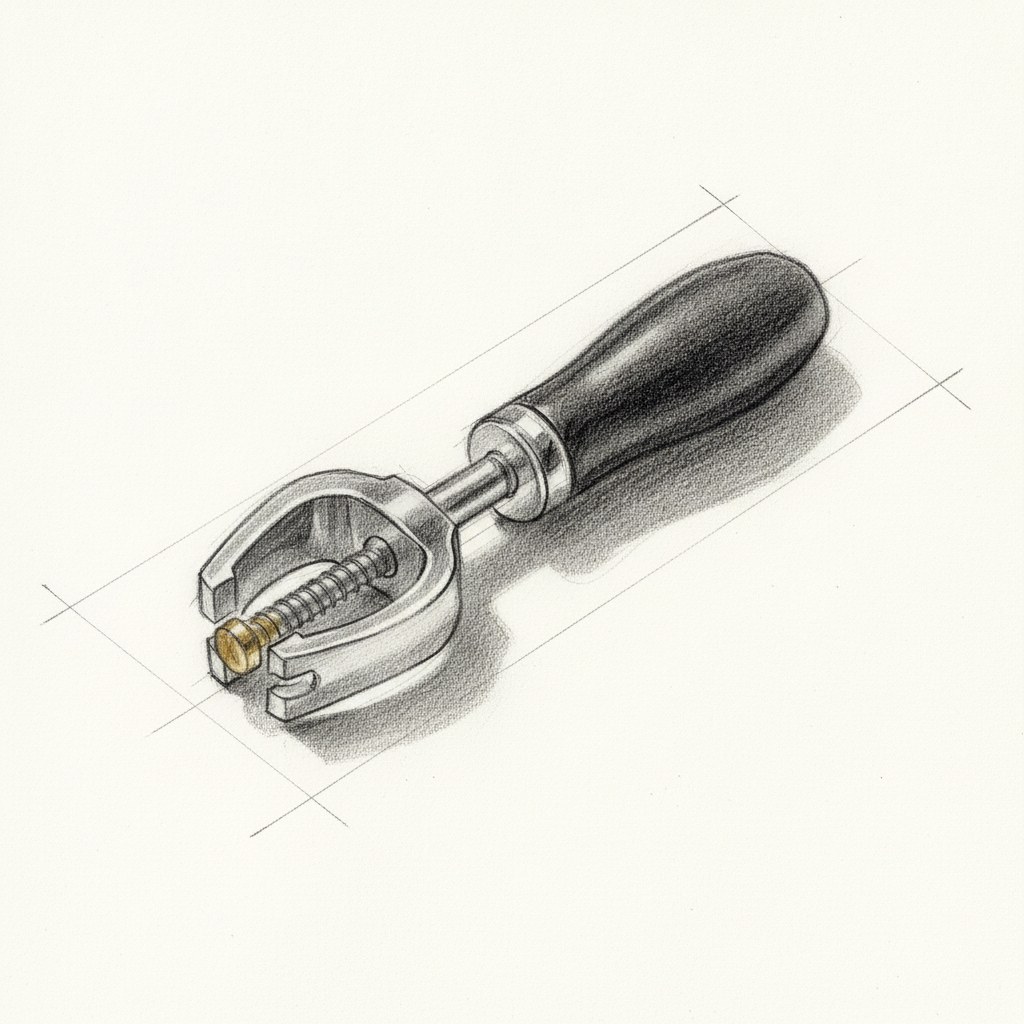 Manche à gigot, dessin au fusain