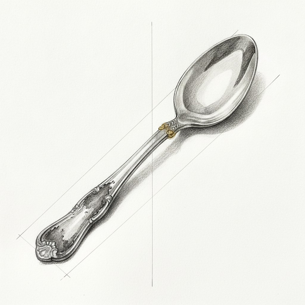 Réargenture, dessin au fusain