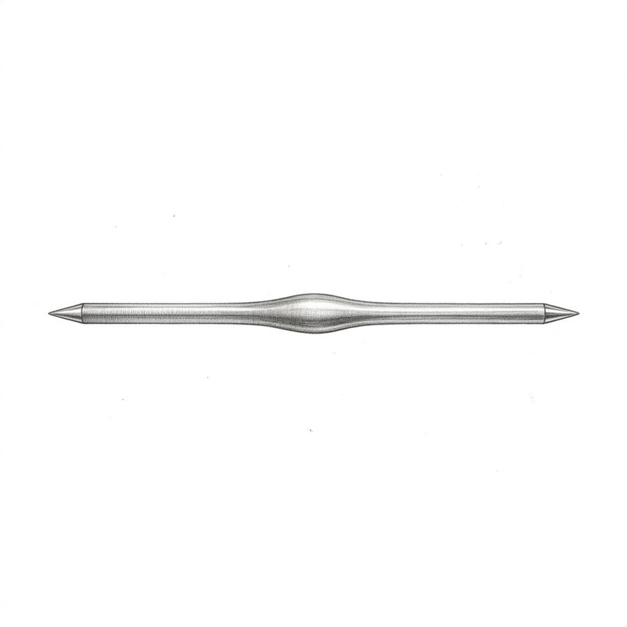 Croquis au crayon — L'axe de balancier — Mon Bijoutier d'Ici