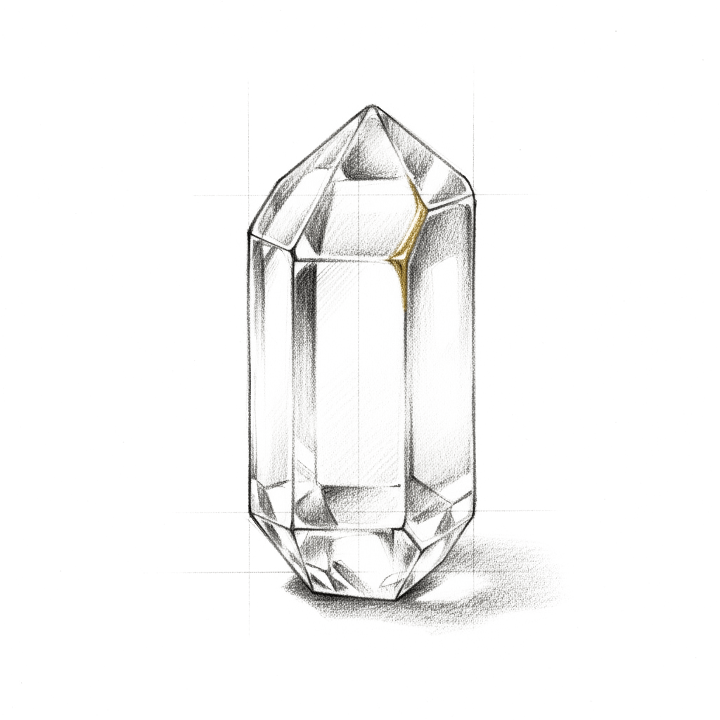 Croquis d’atelier — Cristal de roche