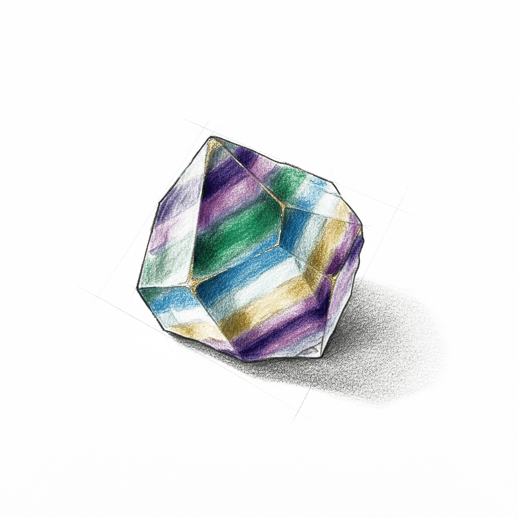 Croquis d’atelier — Fluorite