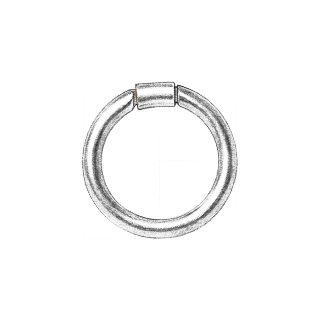 Mousqueton — croquis d'atelier au fusain