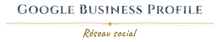 Google Business Profile — cartouche dessiné au fusain par l’atelier