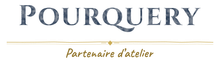 Pourquery — cartouche dessiné au fusain par l’atelier