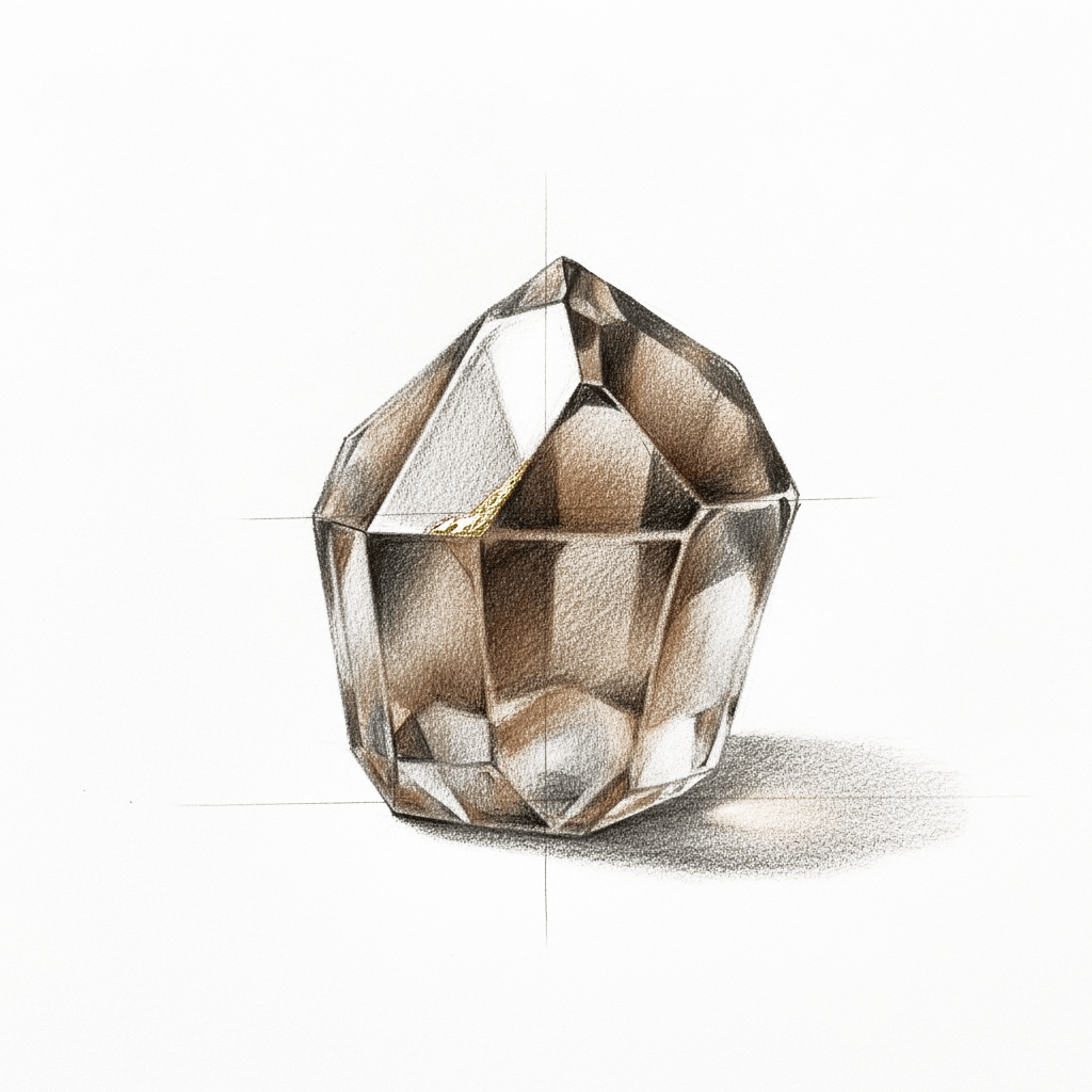 Croquis d’atelier — Quartz fumé