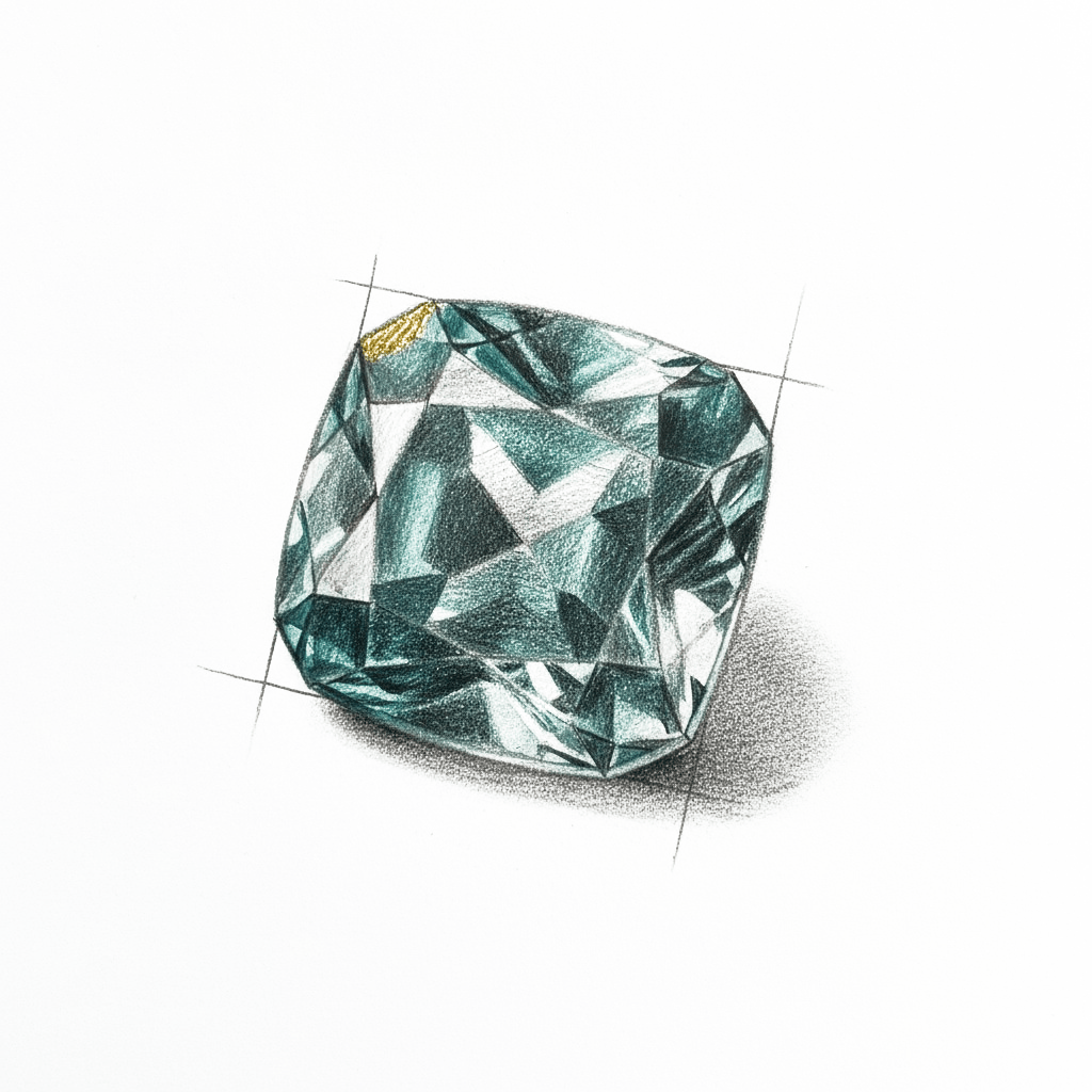 Croquis d’atelier — Tourmaline Paraíba