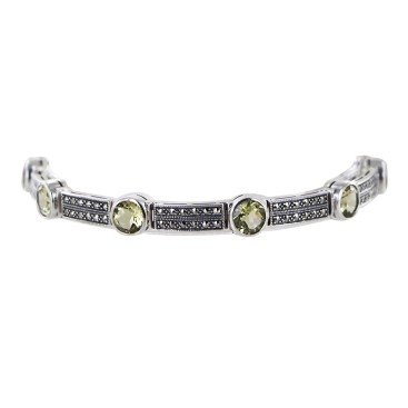 Bracelet en Argent 925 (Quartz Lemon - Marcassites)