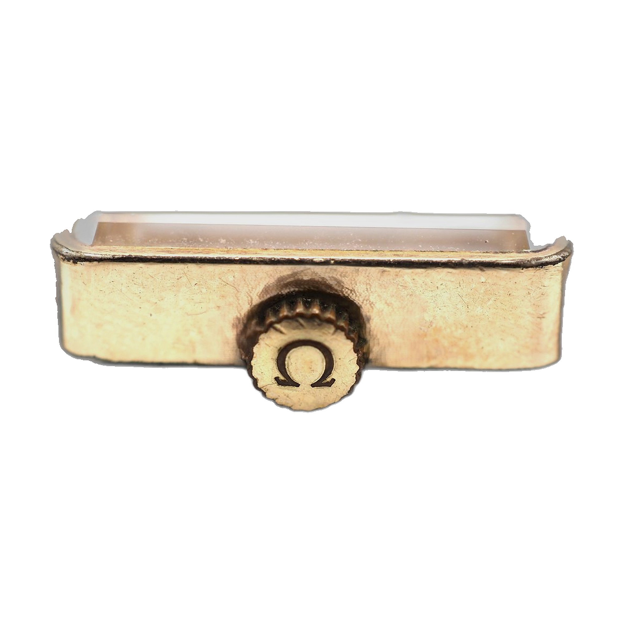 Oméga émeraude plaqué or automatique — vue 2