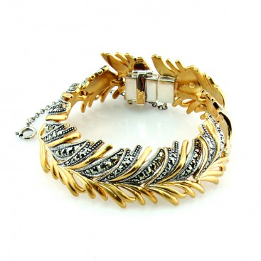 Bracelet en Argent/Vermeil 925° (Marcassites)