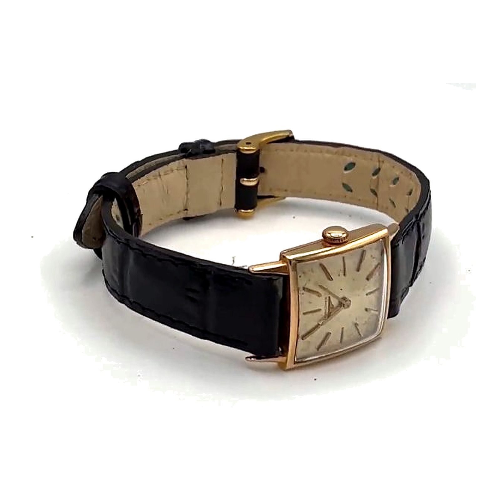 Longines or 750 bracelet cuir — vue 3