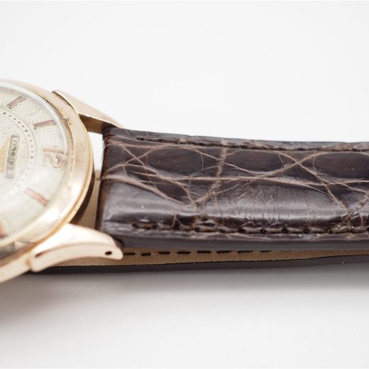 Longines automatic bracelet crocodile marron