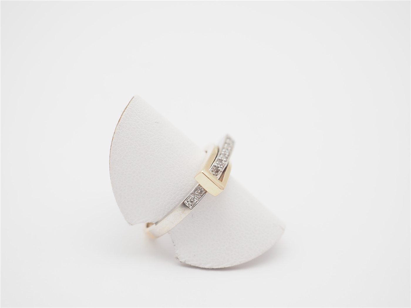 Bague bi or Guy Laroche avec diamants — vue 3