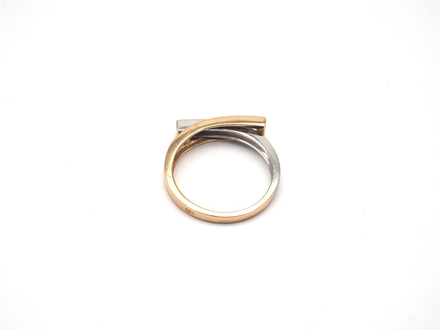 Bague bi or Guy Laroche avec diamants — vue 4