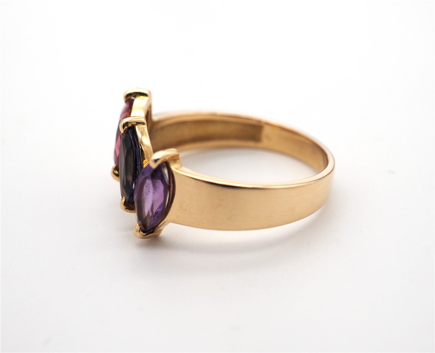 Bague 3 pierres — vue 2