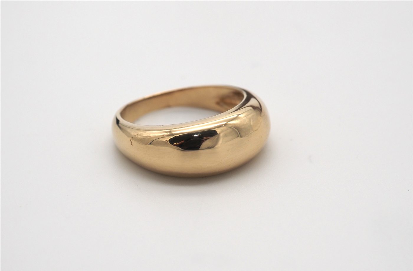 Bague jonc en or jaune 750 — vue 2