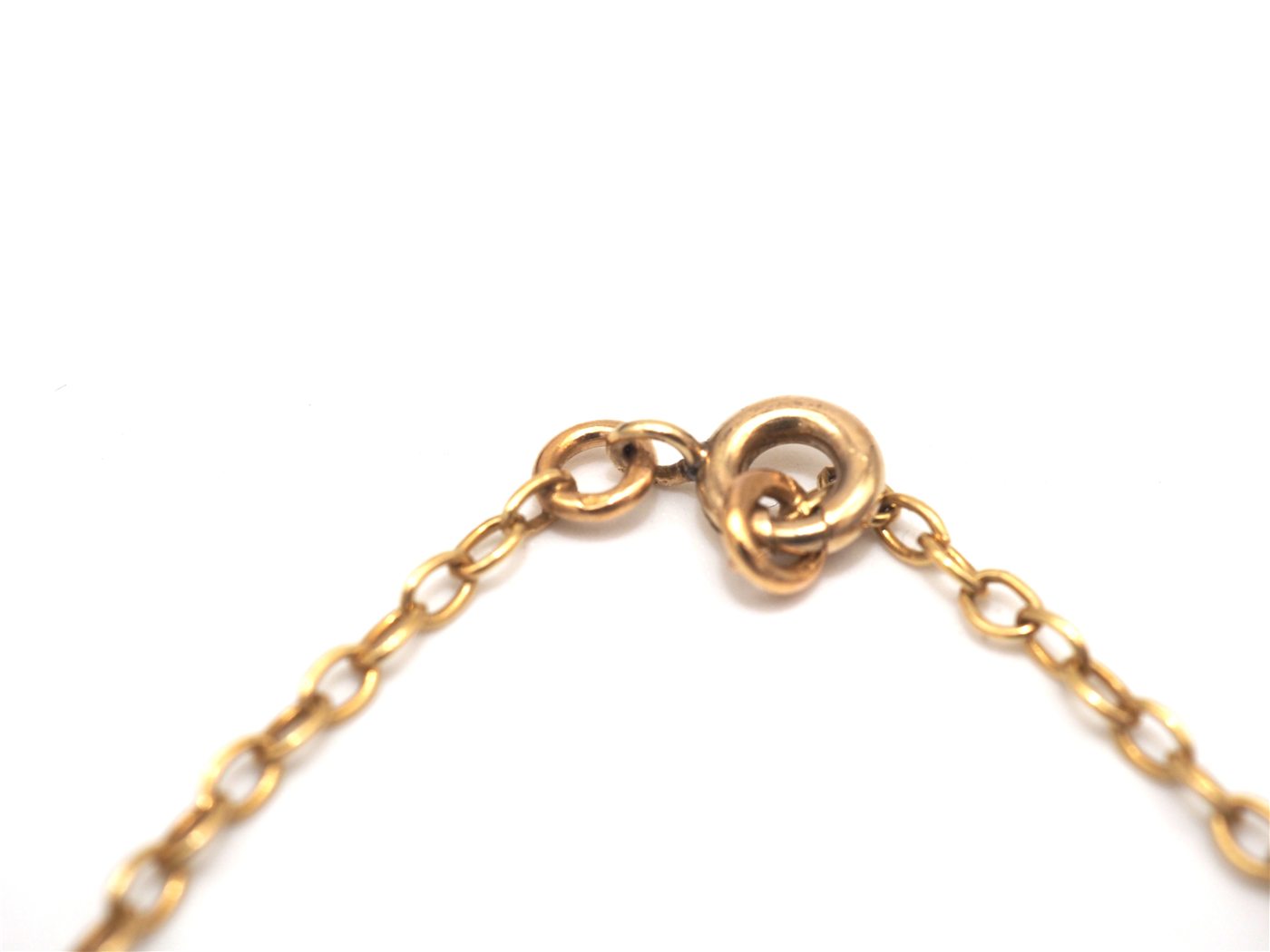 Collier fin du XIXe en or jaune 750 mil et perles — vue 2