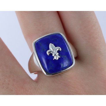 Bague en Argent 925 (Lapis lazuli) — vue 2
