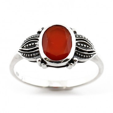 Bague en Argent 925 (Cornaline)