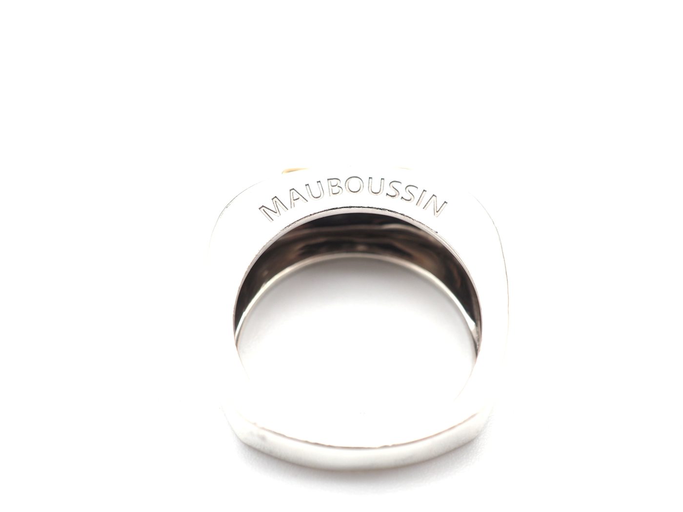 Bague Mauboussin argent, or & diamants — vue 4