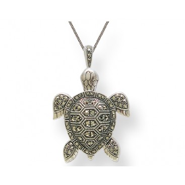 Broche-Pendentif argent 925 Marcasites