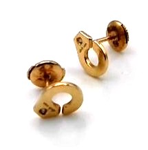 Boucle d'oreilles menotte Dinh Van or et diamants — vue 2