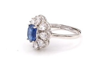 bague argent 925/1000 Kyanite et oxydes de zirconium