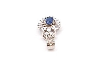 pendentif argent 925/1000 Kyanite et oxydes — vue 4