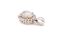 pendentif argent 925/1000 opale et oxydes — vue 4