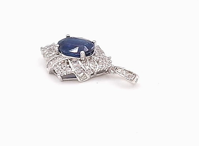 Pendentif en argent 925/1000 Kyanite et oxydes — vue 3