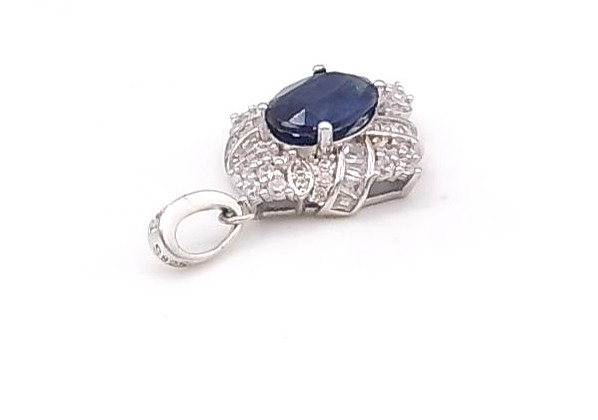 Pendentif en argent 925/1000 Kyanite et oxydes — vue 4