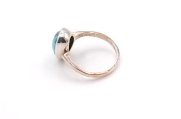 bague en turquoise et argent 925/1000 — vue 5
