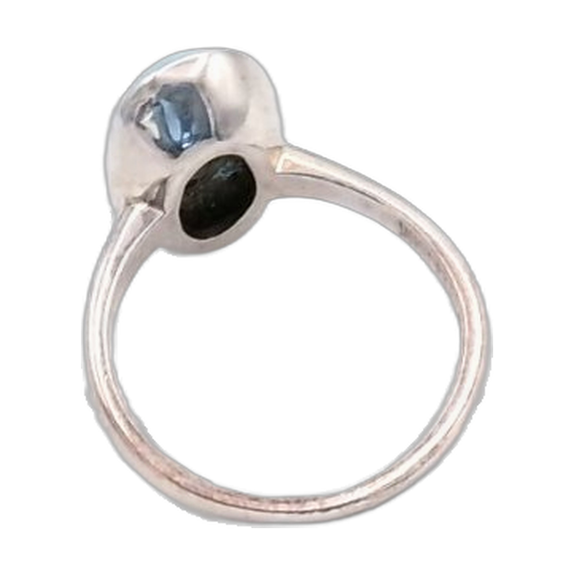 bague turquoise en argent 925/1000 — vue 4
