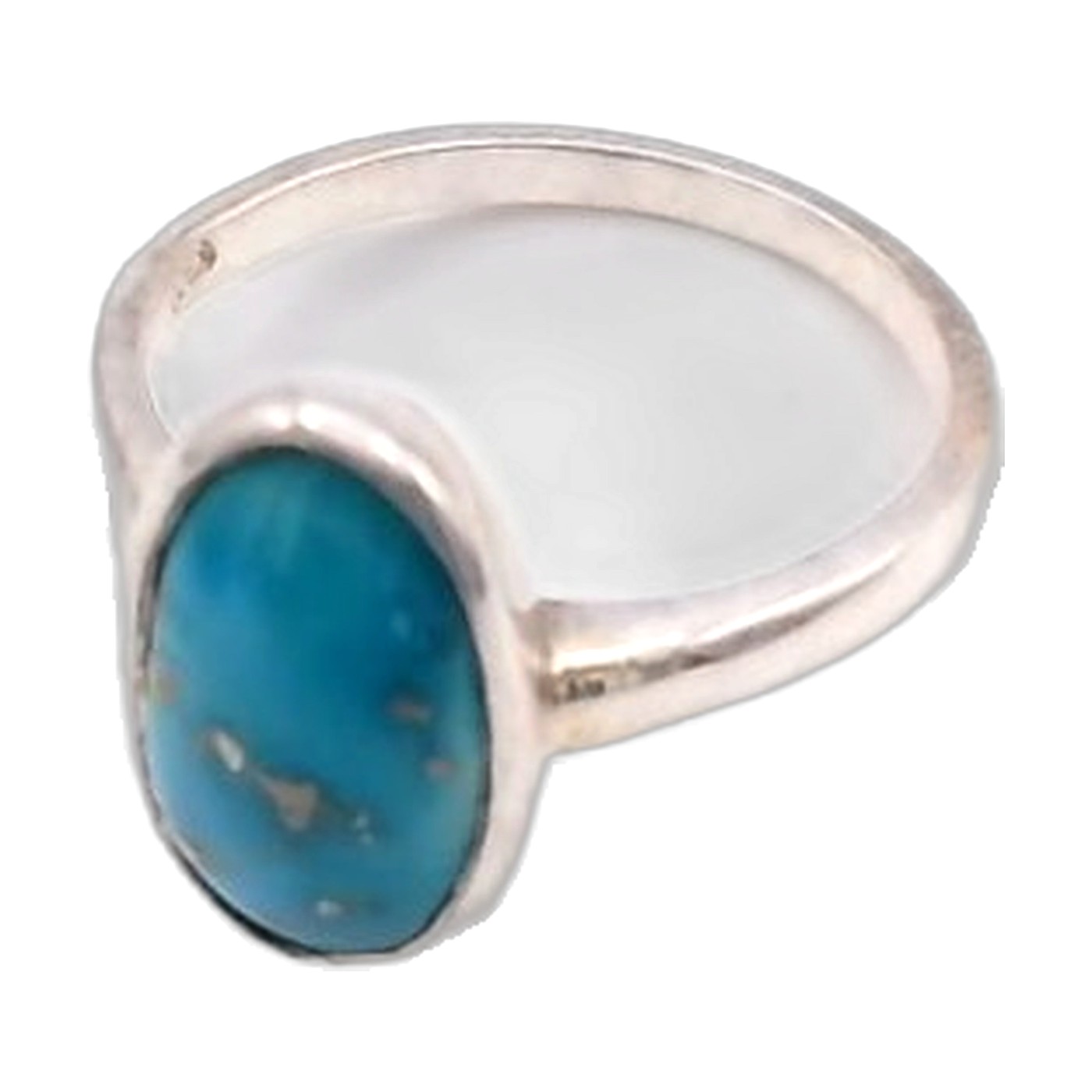 bague turquoise en argent 925/1000 — vue 2