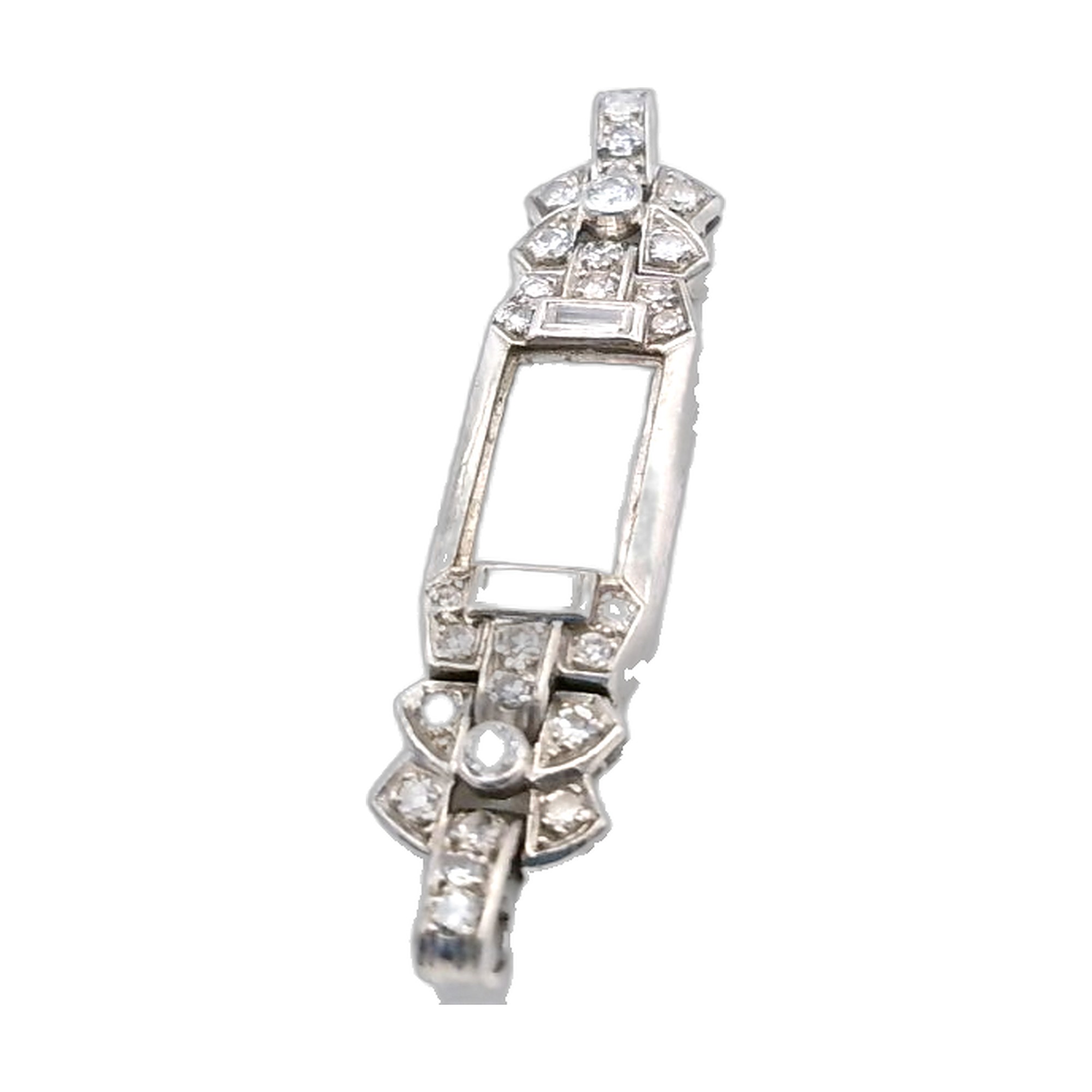 Pendentif platine950/1000 et diamants — vue 2