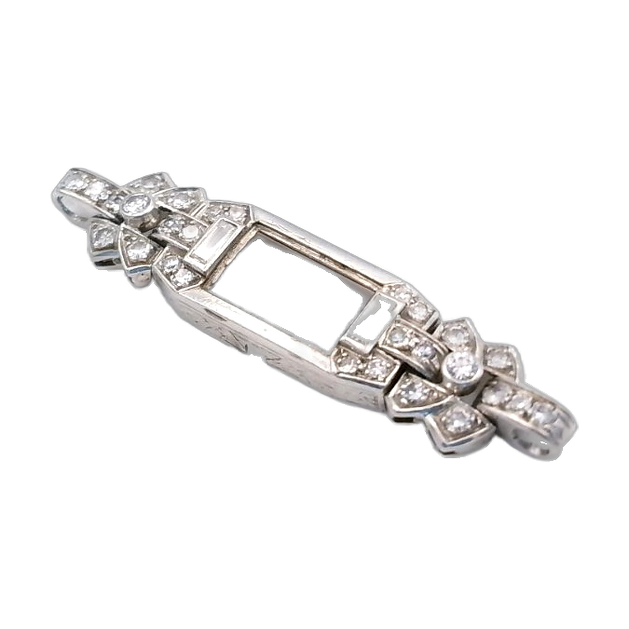 Pendentif platine950/1000 et diamants — vue 3