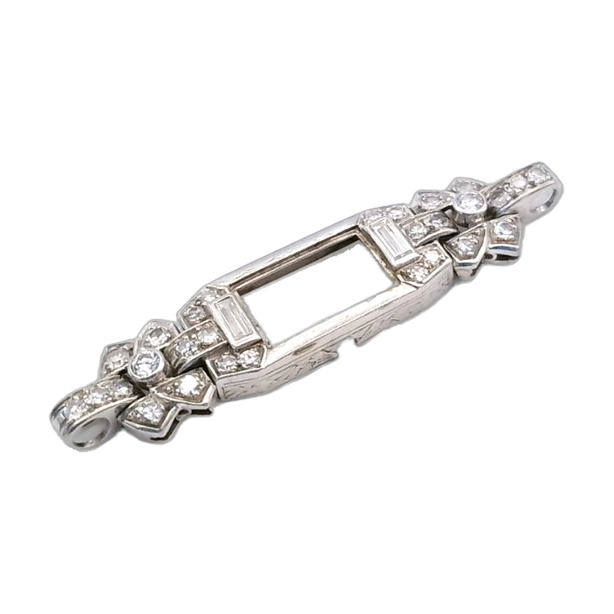 Pendentif platine950/1000 et diamants — vue 4
