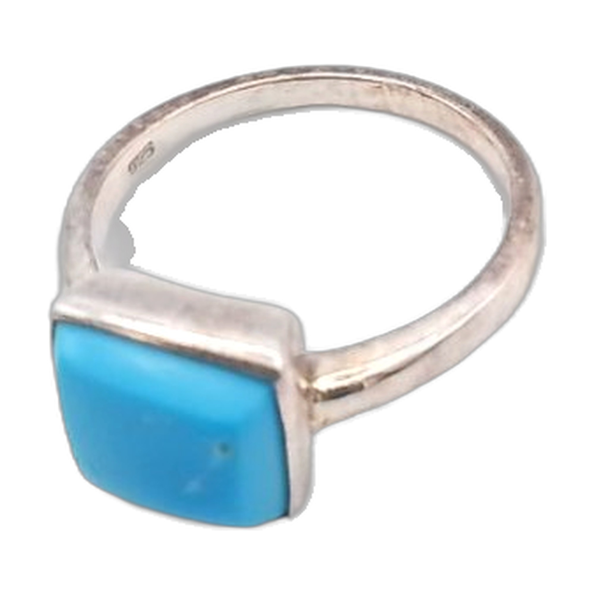 bague turquoise argent 925/1000 — vue 4