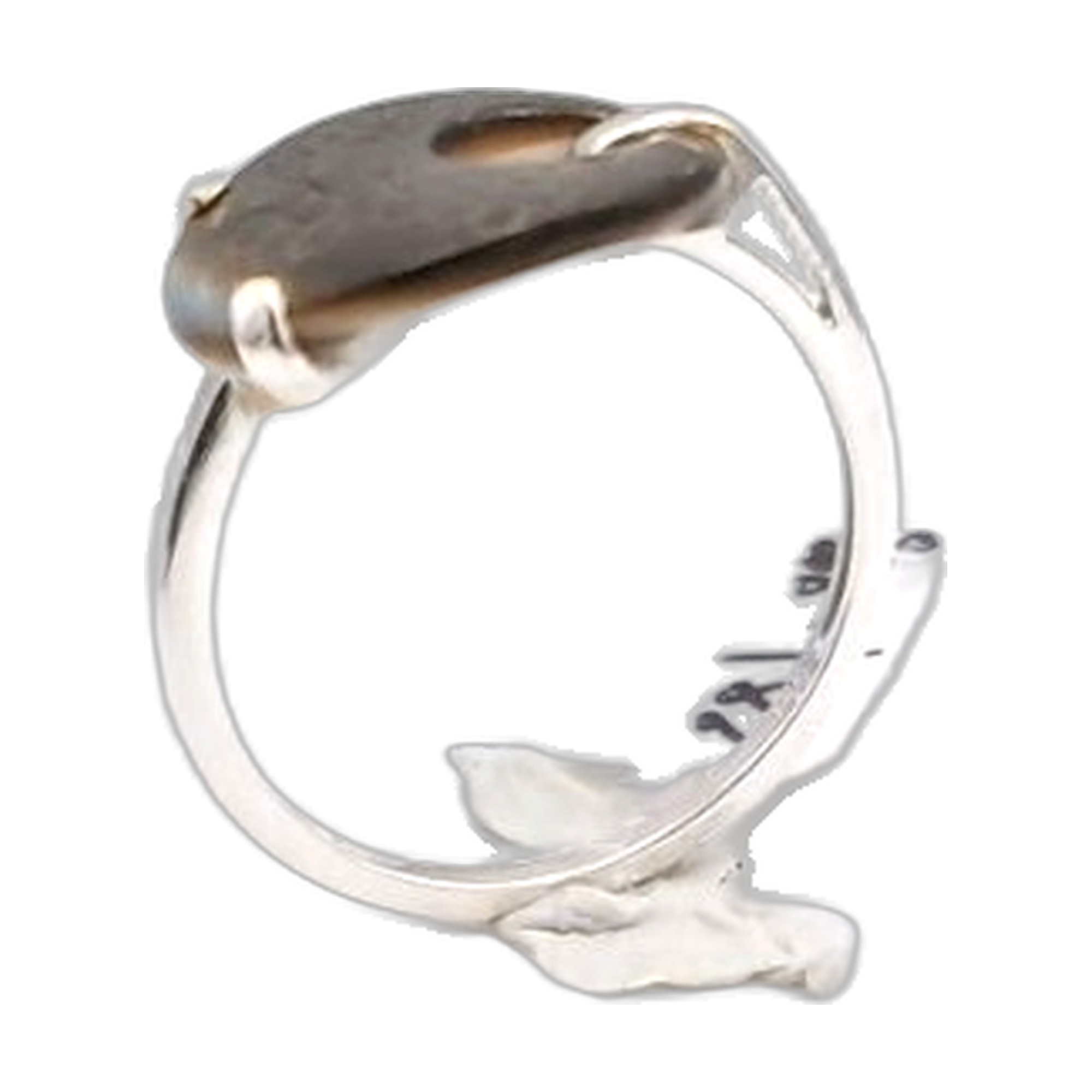 bague nacre Polynésie francaise  gravée — vue 3