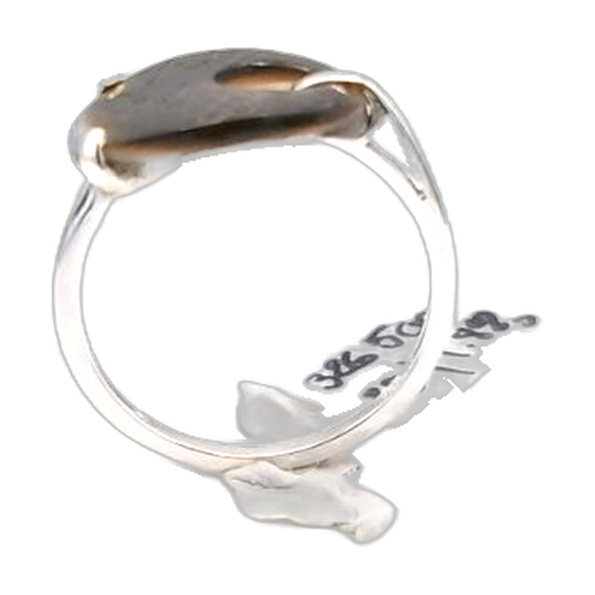 bague nacre Polynésie francaise  gravée — vue 8