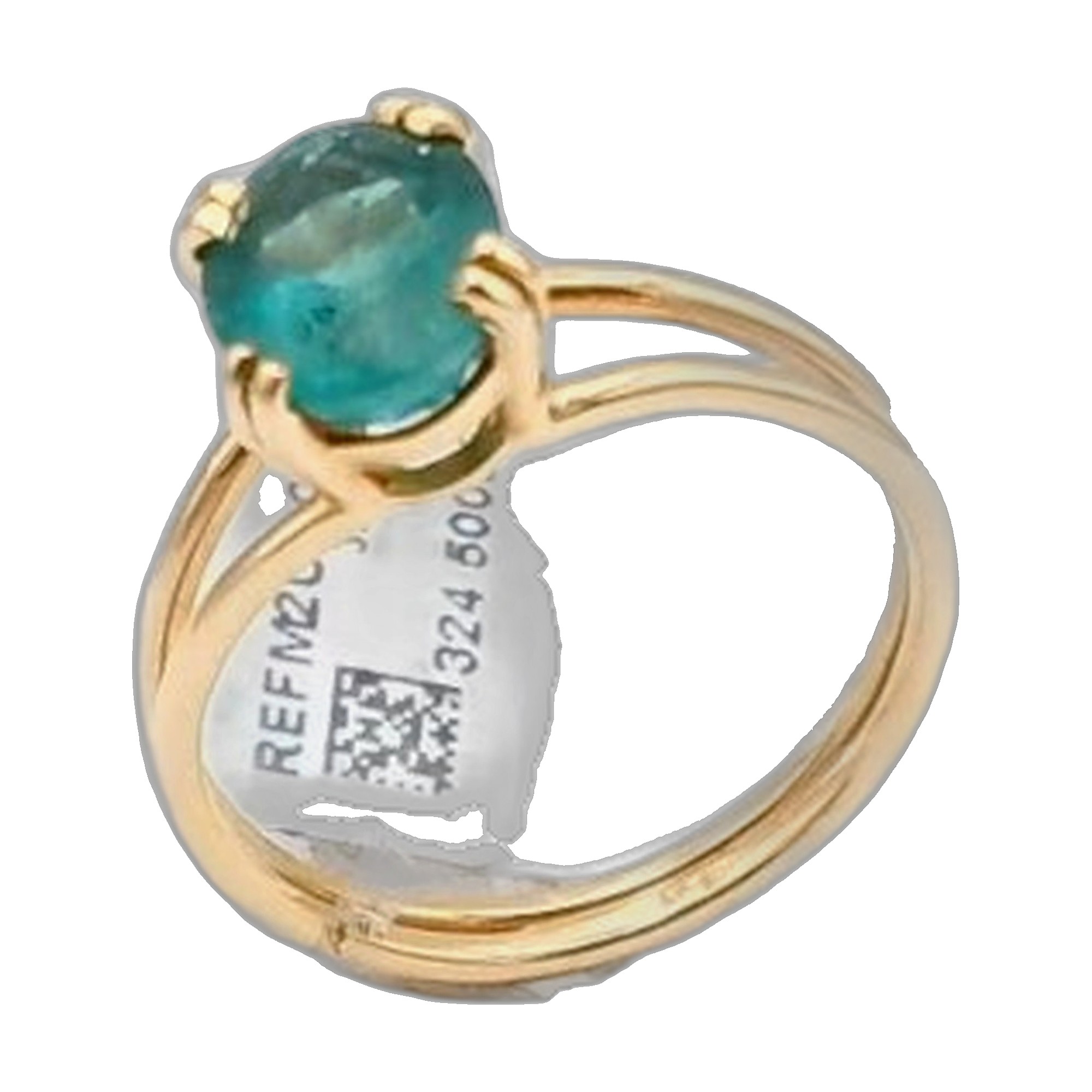bague solitaire 18h 750/1000 occasion — vue 2