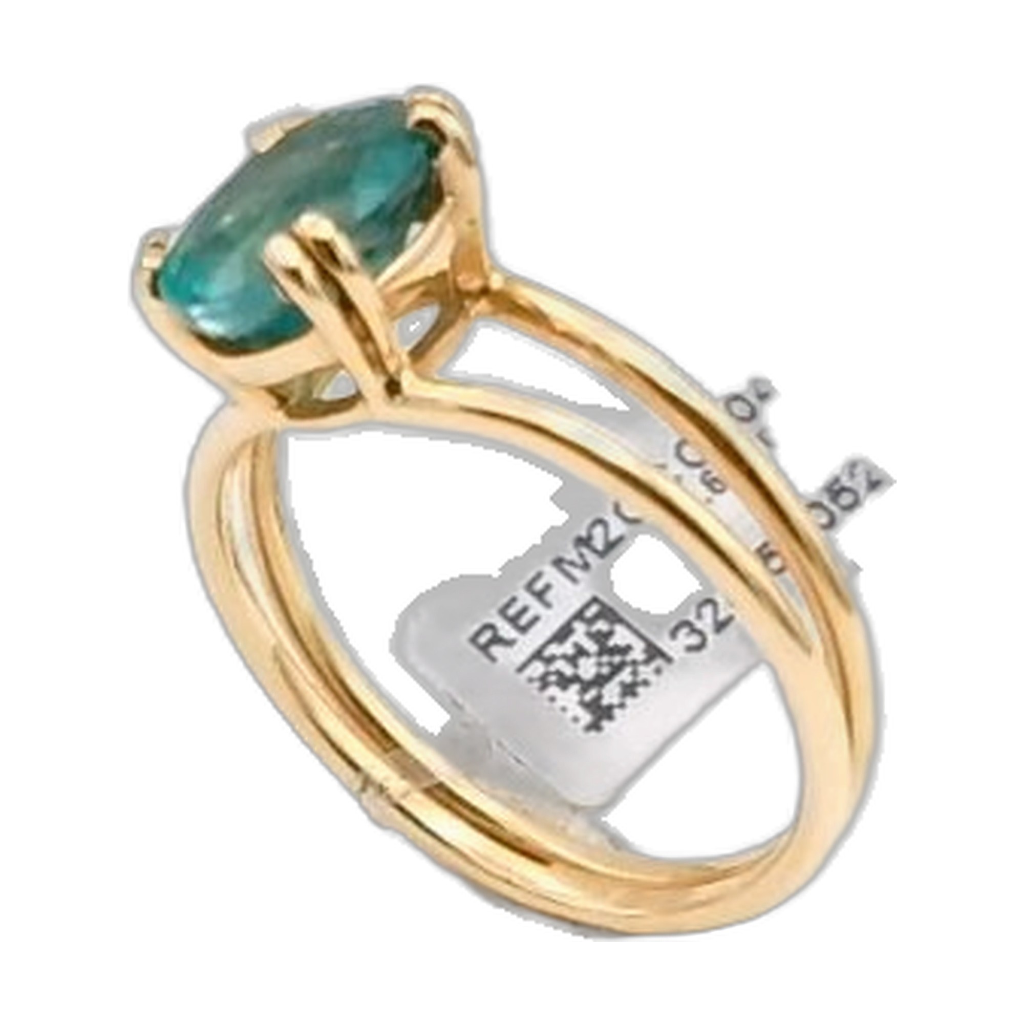bague solitaire 18h 750/1000 occasion — vue 3