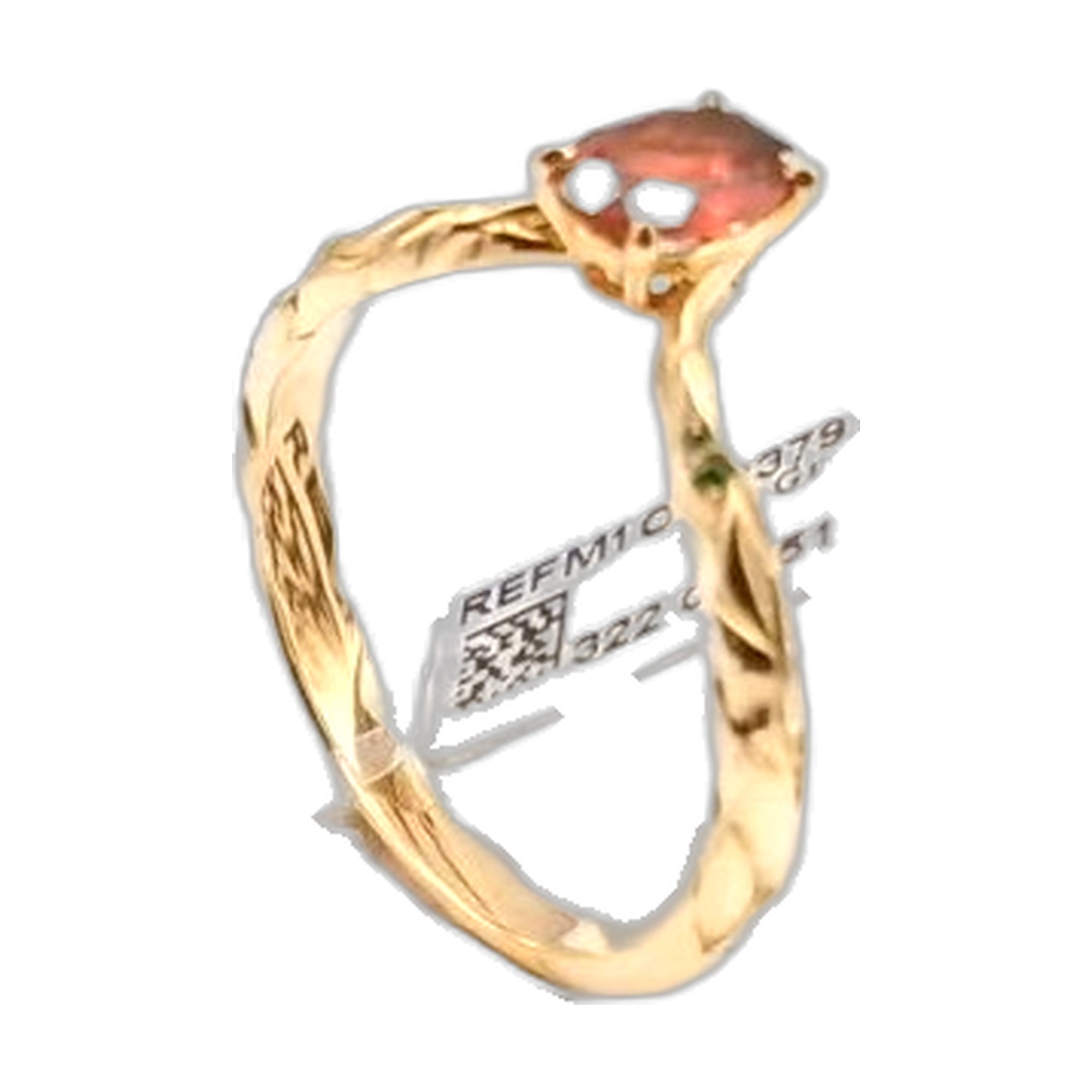 creation or jaune 18k 750/1000 sur mesure  arbre floral — vue 2