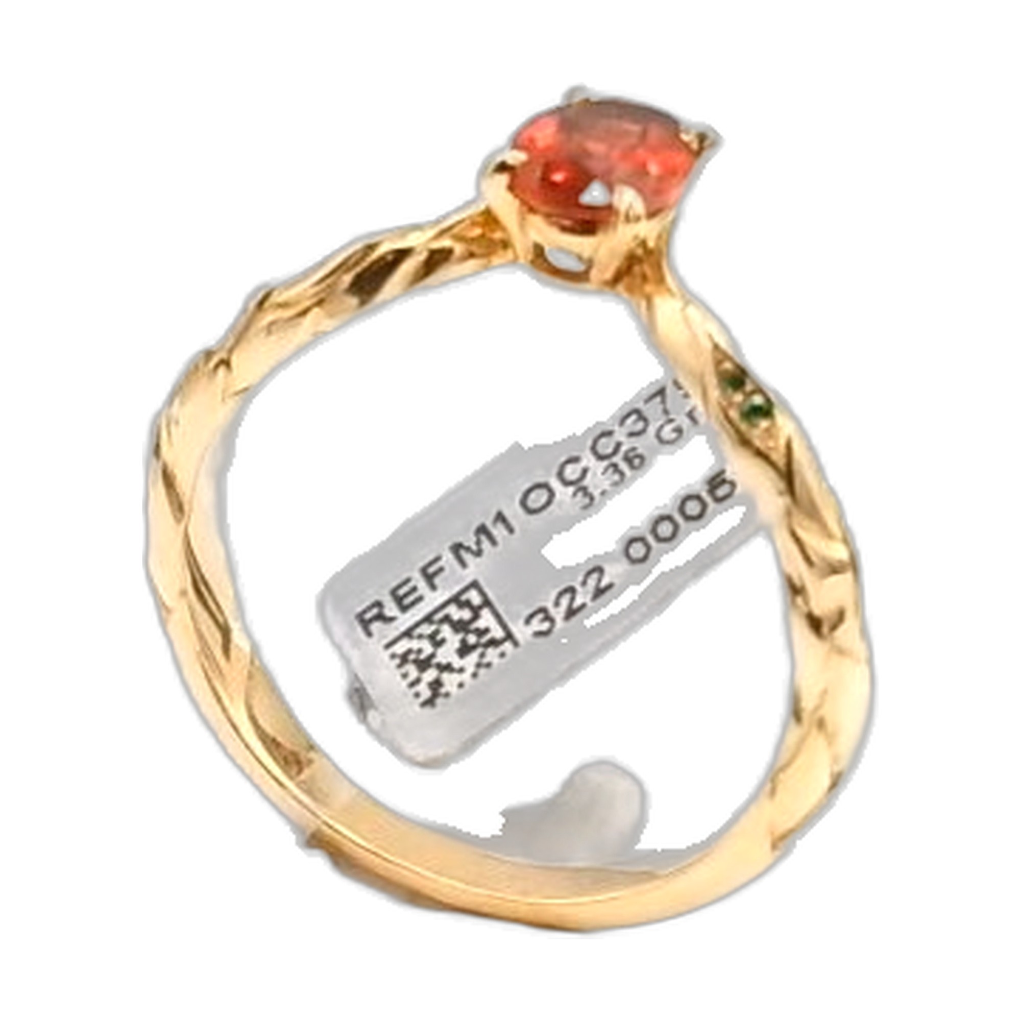 creation or jaune 18k 750/1000 sur mesure  arbre floral — vue 8