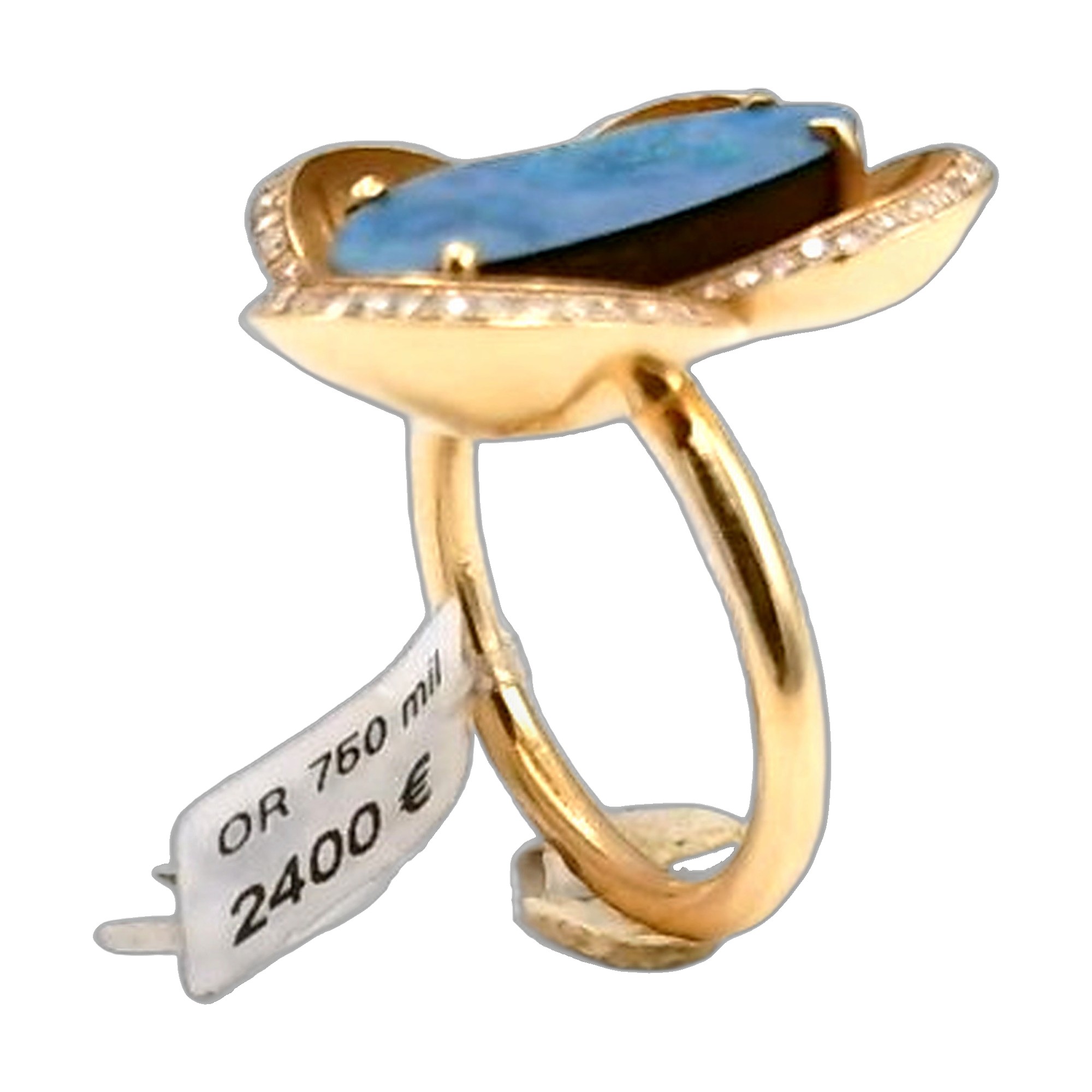 creation bague or jaune — vue 3