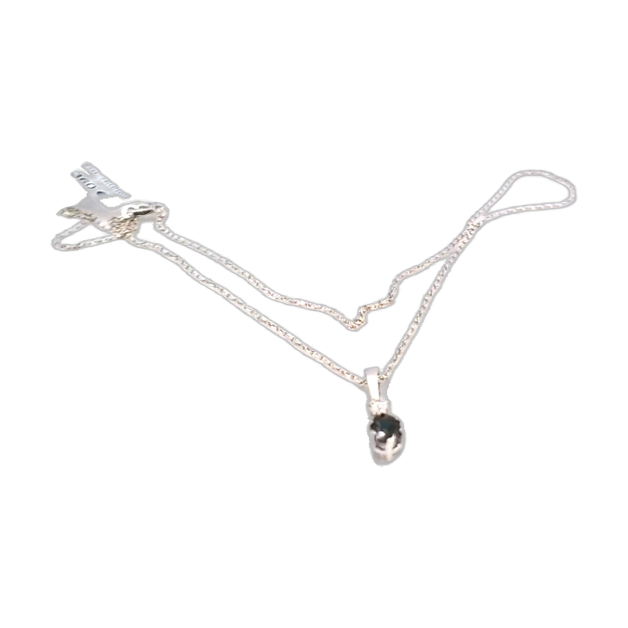 pendentif or blanc 18k 750/1000 — vue 3