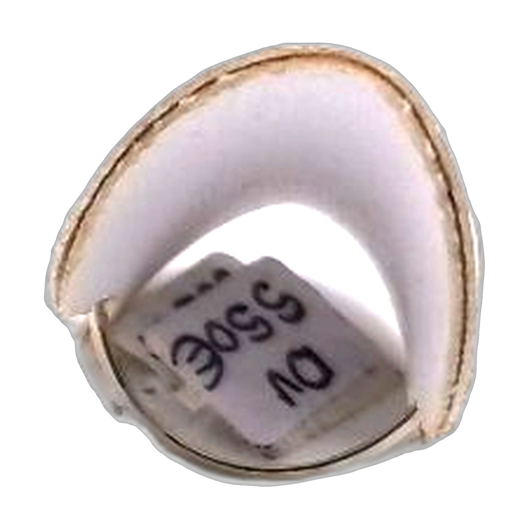 bague or jaune 18K 750/1000 saphie et diamant — vue 3