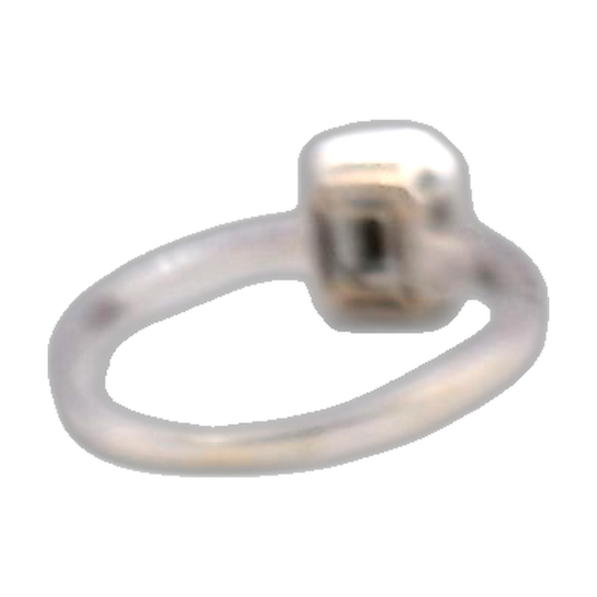 Bague or blanc 18k 750/1000 diamant — vue 2