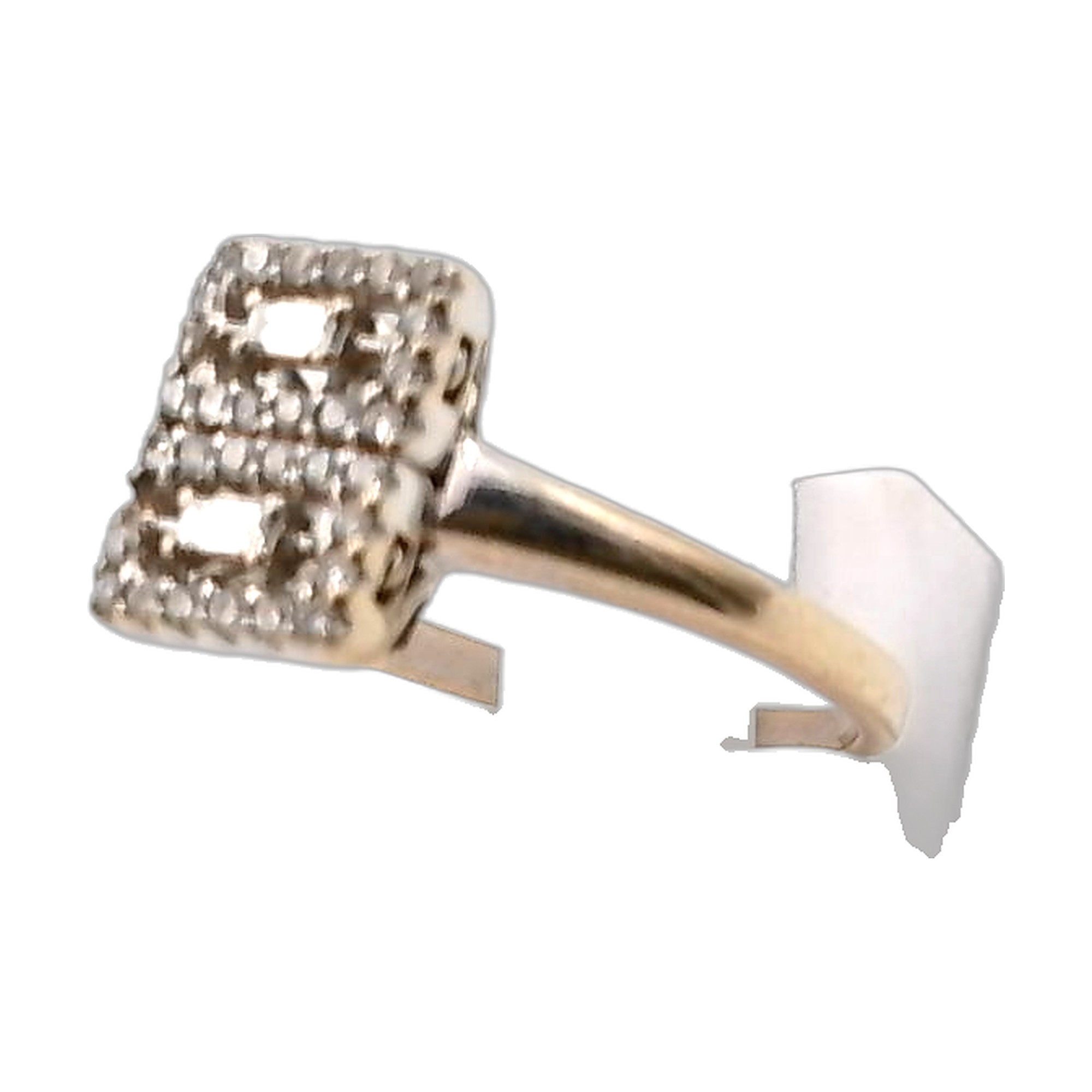 bague art deco en or blanc 18L 750/1000 — vue 6