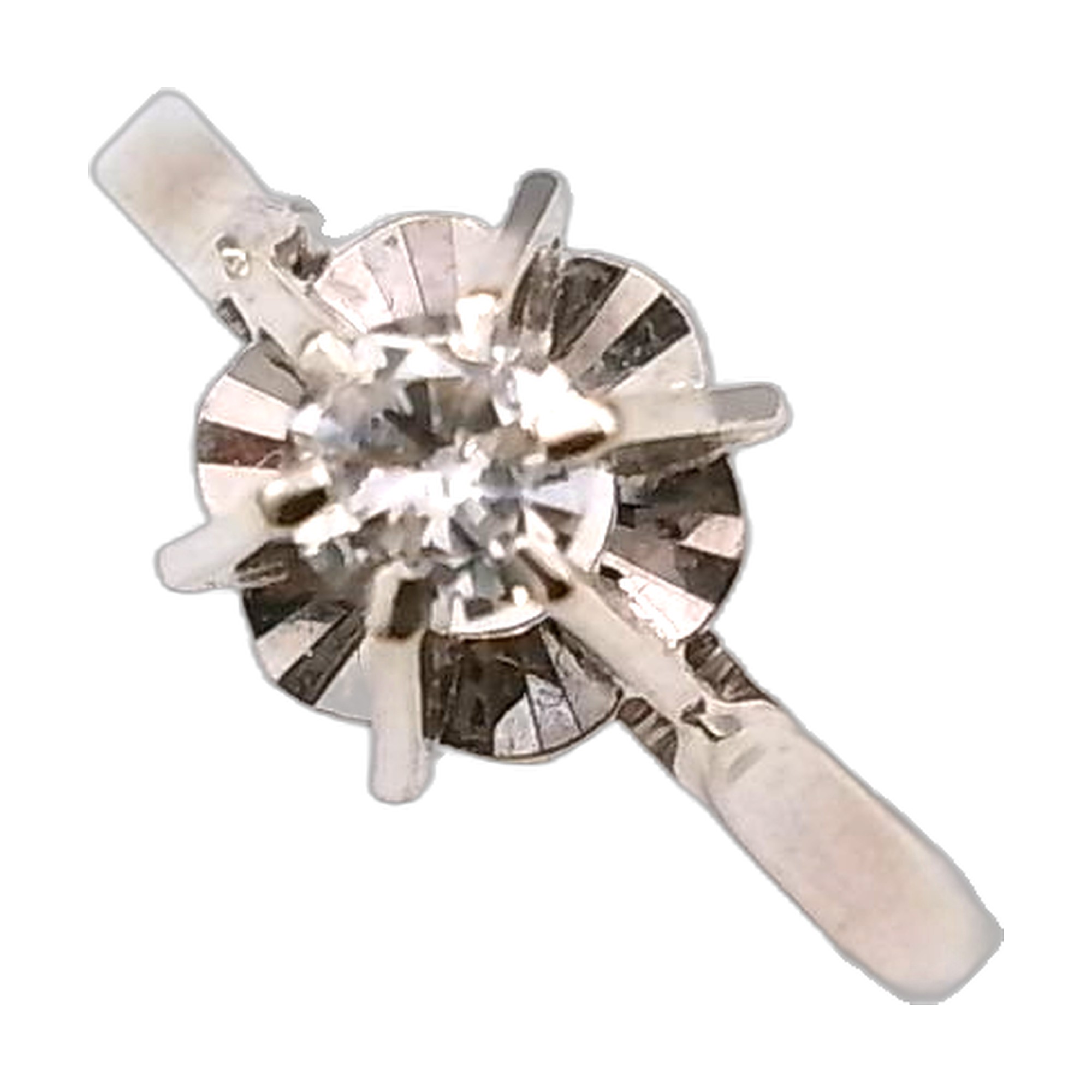 bague année 1960 cathedrale diamant — vue 3
