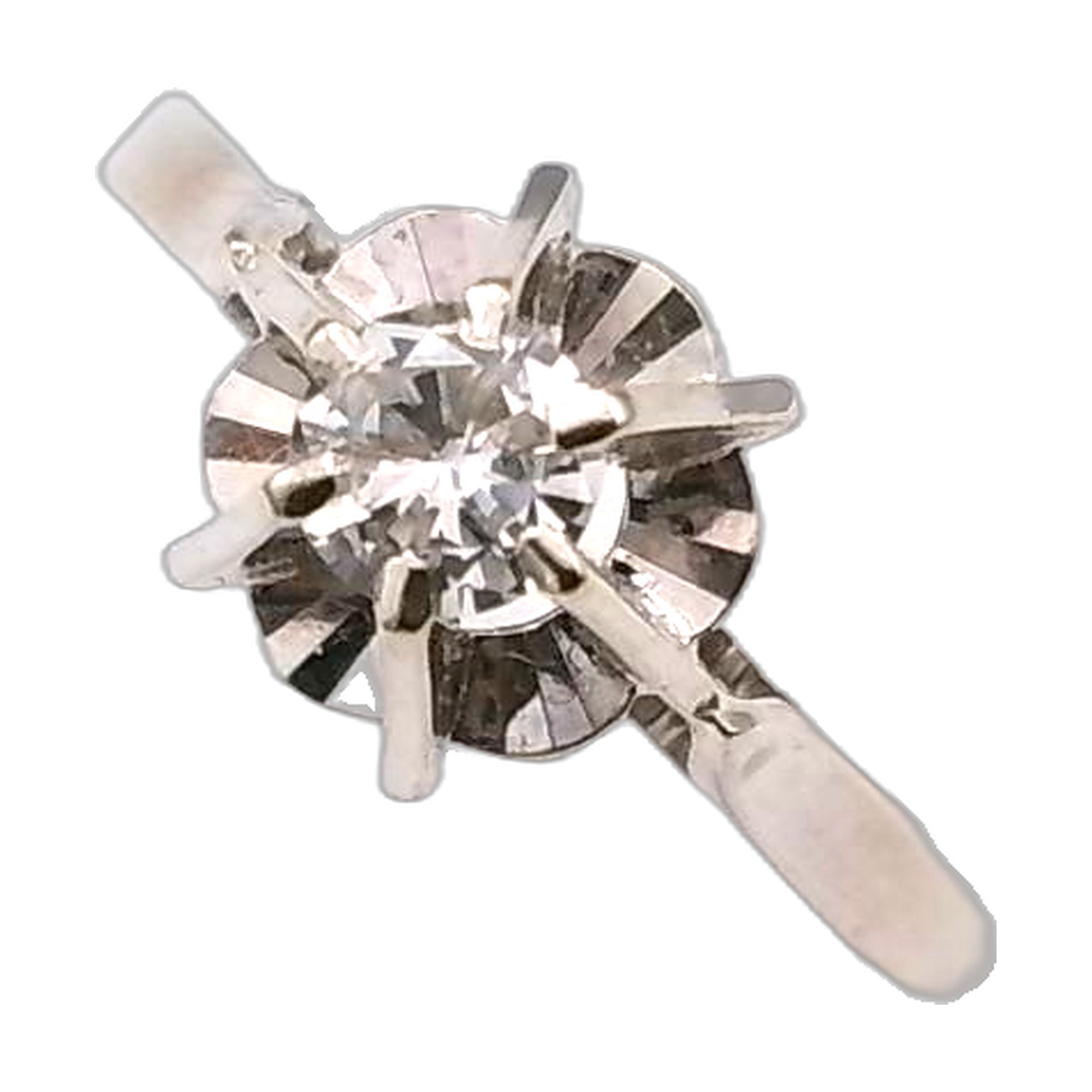 bague année 1960 cathedrale diamant — vue 4